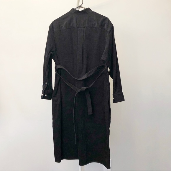 NWT Uniqlo Oversized Black Minimalist Casual Loose Fit Belted Long Sleeves. XS - Picture 6 of 16